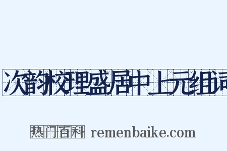 次韵校理盛居中上元组词是什么意思的图片